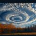 Rare Fallstreak Hole Cloud Formation in Dramatic Aerial Landscap - Arriva il freddo in Italia: aggiornamenti importanti sul meteo di novembre