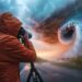 Storm chaser photographing a tornado from the side of the road. - Meteo: Autunno caldo persiste, ecco quando arriverà il freddo in Italia