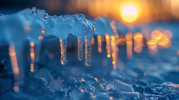 close up di ghiaccioli con un caldo tramonto sullo sfondo 559896 14345 - Previsioni inverno 2024/2025: gli elementi chiave per le condizioni meteo