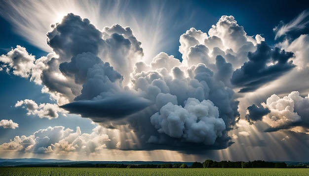 drammatico paesaggio nuvoloso con nuvole cumulus ondulate contro un cielo blu 1272857 106842 - Meteo, domenica estrema: nubifragi previsti sulle zone ioniche, 200 mm in 24 ore