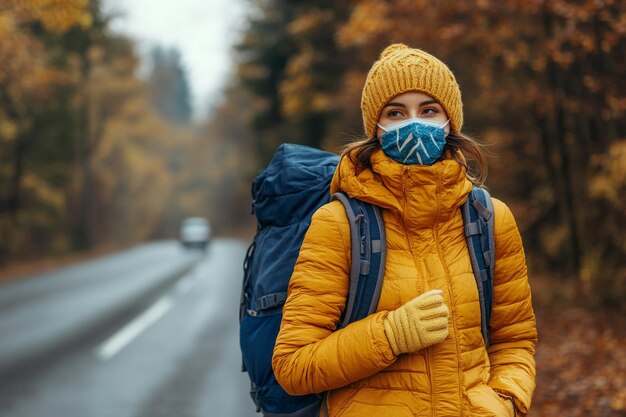 vista anteriore turista femminile viaggio montagna con maschera e zaino 960396 765577 - Meteo: l’autunno si maschera da inverno, inizio di novembre strepitoso!