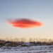 A cloud that looks like a UFO. Lenticular cloud above the ground - Meteo: instabilità prevista, anche dicembre porta maltempo