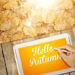 Man hand writing hello autumn text on tablet - Meteo: Martedì perturbazione, poi arriveranno novità fredde