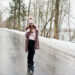 Stylish girl in fur coat and headwear at winter day on road. - Ecco la pioggia su queste regioni, mezza Italia sotto le nubi