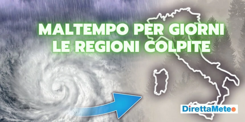 meteo-maltempo-regioni-colpite-12-fdfdagas - Meteo, goccia fredda! Forte maltempo al Sud Italia, pioggia e neve prima della svolta